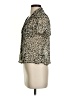 Lulus Animal Print Gold Short Sleeve Blouse Size S - photo 5
