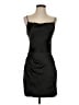 Aqua 100% Polyester Solid Black Cocktail Dress Size S - photo 1