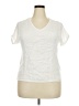 Assorted Brands Ivory Short Sleeve Top Size XXL (estimated) - photo 1