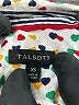 Talbots 100% Cotton Polka Dots Ivory Long Sleeve Blouse Size XS - photo 7