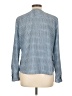 Talbots Houndstooth Blue Long Sleeve Blouse Size L - photo 2