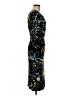 Erdem Graphic Aztec Or Tribal Print Argyle Floral Stripes Tropical Blue Black Cocktail Dress Size 6 - photo 4