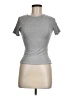 Tresser Metallic Silver Short Sleeve Turtleneck Size M - photo 1
