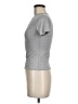 Tresser Metallic Silver Short Sleeve Turtleneck Size M - photo 5