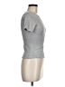 Tresser Metallic Silver Short Sleeve Turtleneck Size M - photo 4
