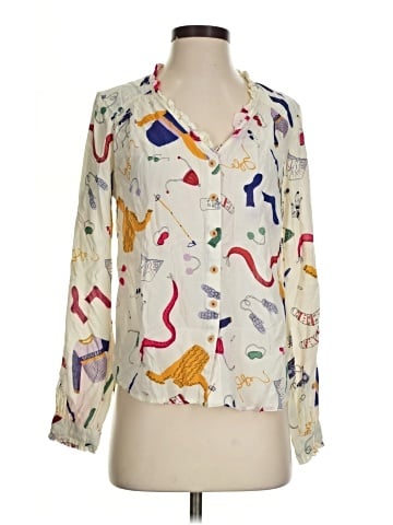 Maeve by Anthropologie 3/4 Sleeve Blouse (view 1)