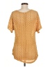 Pretty Rebellious Gold Short Sleeve Top Size M - photo 2