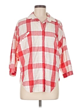 Diane Von Furstenberg 3/4 Sleeve Button Down Shirt
