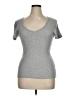 J.Crew 100% Cotton Gray Short Sleeve Top Size XL - photo 1