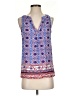 NY Apparel 100% Rayon Blue Sleeveless Blouse Size S - photo 1