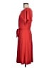 Ann Taylor 100% Polyester Solid Red Casual Dress Size 8 - photo 5