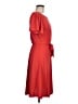 Ann Taylor 100% Polyester Solid Red Casual Dress Size 8 - photo 4