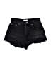 Zara Hearts Black Denim Shorts Size 2 - photo 1