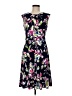 Wisp Floral Black Casual Dress Size 6 - photo 1