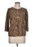Designers Originals Animal Print Brown Pullover Sweater Size L - photo 1