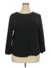 Adrianna Papell Black Long Sleeve Blouse Size XXL - photo 1