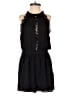 Bleuh Ciel 100% Polyester Solid Black Romper Size S - photo 1