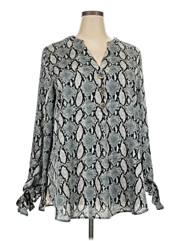 She + Sky Long Sleeve Blouse (view 1)
