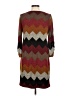 Perceptions Chevron-herringbone Brown Casual Dress Size M - photo 2