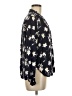 Gap 100% Rayon Floral Black Long Sleeve Blouse Size M - photo 4