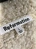 Reformation Ivory Wool Pullover Sweater Size L - photo 7