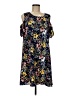 Espresso Print Blue Casual Dress Size M - photo 1