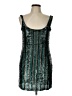 Rory Beca Stripes Teal Cocktail Dress Size L (estimated) - photo 1