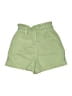 Zara Solid Green Khaki Shorts Size 2 - photo 2