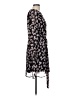 Y.A.S Floral Black Purple Casual Dress Size L - photo 4