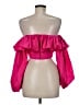 grass-fields Pink 3/4 Sleeve Blouse Size 8 - photo 2