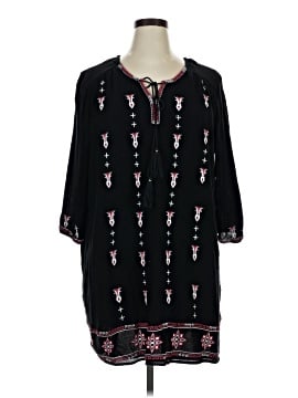sachin and babi light blue dress Cotton dress with embroidery, frill and velvet ribbon main image 0