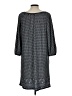Max Studio Polka Dots Gray Casual Dress Size L - photo 2