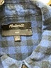 Madewell 100% Cotton Checkered-gingham Blue Long Sleeve Button-Down Shirt Size M - photo 7