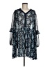 Ophelia Roe 100% Polyester Paisley Blue Casual Dress Size M - photo 1