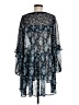Ophelia Roe 100% Polyester Paisley Blue Casual Dress Size M - photo 2