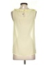 LC Lauren Conrad 100% Polyester Yellow Sleeveless Blouse Size XS - photo 2