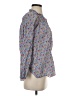 Liberty Art Fabrics for J.Crew 100% Cotton Floral Blue Long Sleeve Blouse Size 4 - photo 4