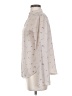 Sweet Rain 100% Polyester Print Tan Long Sleeve Blouse Size S - photo 5