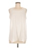 CAbi 100% Polyester Ivory Sleeveless Blouse Size M - photo 1