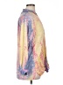 Together Tie-dye Yellow Long Sleeve Button-Down Shirt Size XL - photo 4