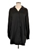 Boohoo 100% Polyester Black Coat Size 8 - photo 1