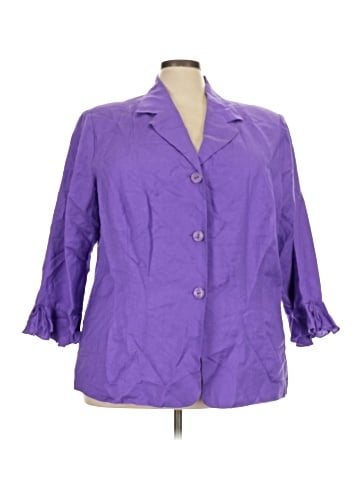Jessica London 3/4 Sleeve Button-Down Shirt (view 1)