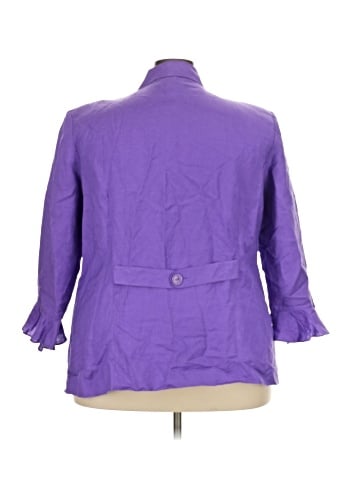 Jessica London 3/4 Sleeve Button-Down Shirt (view 2)