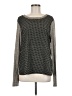 Le Lis Chevron-herringbone Silver Pullover Sweater Size M - photo 1