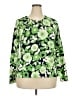 Charter Club Floral Green Pullover Sweater Size XXL (estimated) - photo 1