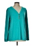 Assorted Brands Teal Long Sleeve Blouse Size L - photo 1