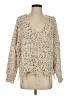 Main Strip 100% Acrylic Tweed Ivory Pullover Sweater Size S - photo 1