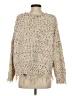 Main Strip 100% Acrylic Tweed Ivory Pullover Sweater Size S - photo 2
