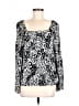 Scoop 100% Rayon Black Long Sleeve Top Size M - photo 1