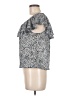 H&M Silver Short Sleeve Blouse Size M - photo 5